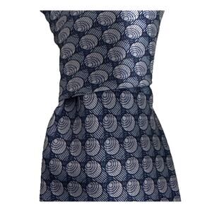 MURANO Men's Silk Necktie 59" x 4-" Designer Geometric Blue-Classic